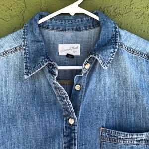 Denim short jumpsuit